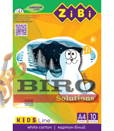 Carton alb, 10 coli A4, 230 g/m² KIDS Line